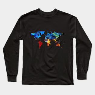 World Map Long Sleeve T-Shirt